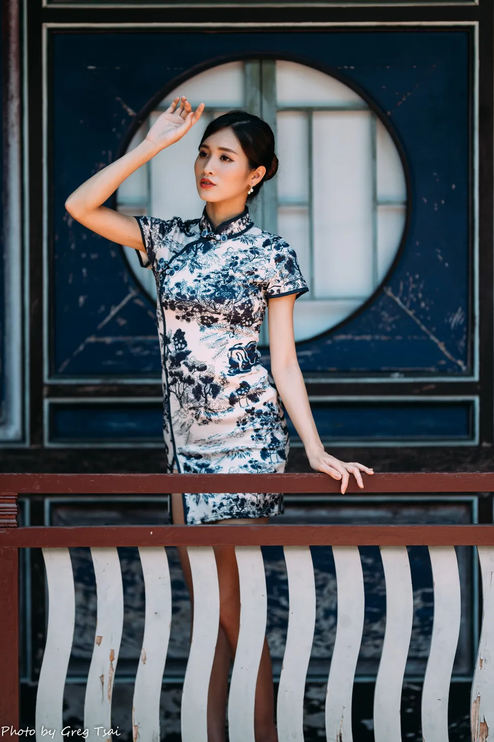 [Mzsock] NO.151 Zhang Jun short cheongsam, stockings, high heels and beautiful legs street photography#[54P]-8